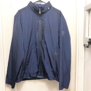 T TECH by TUMI Pack Away Wind Breaker Jacket Extra Large Color Navy Blue